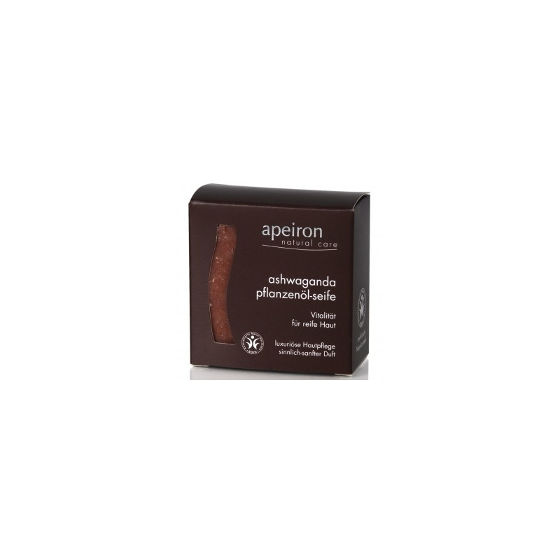 Mydło z ashwagandą - witalność dla dojrzałej skóry, zmysłowo - łagodny zapach, 100 g, Apeiron
