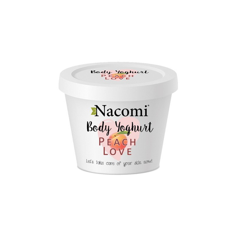 Wegański jogurt do ciała zapachu soczystej brzoskwini, 180ml, Nacomi