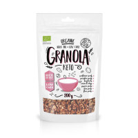 BIO keto granola z maliną, 200 g, Diet-Food