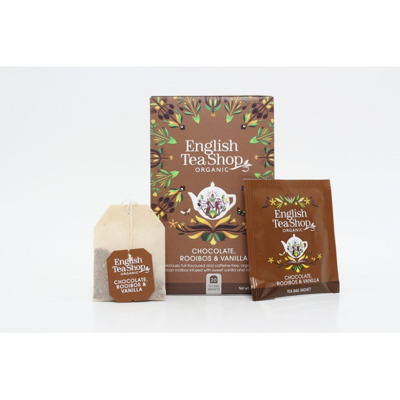 Ekologiczna biała herbata, z owocami tropikalnymi, White Tea Tropical Fruits, 20 x 2g, English Tea Shop