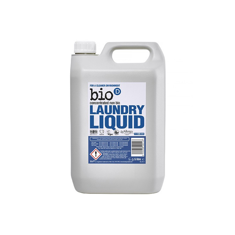 Skoncentrowany, niebiologiczny płyn do prania, 5 litrów, Bio-D (BLL45)