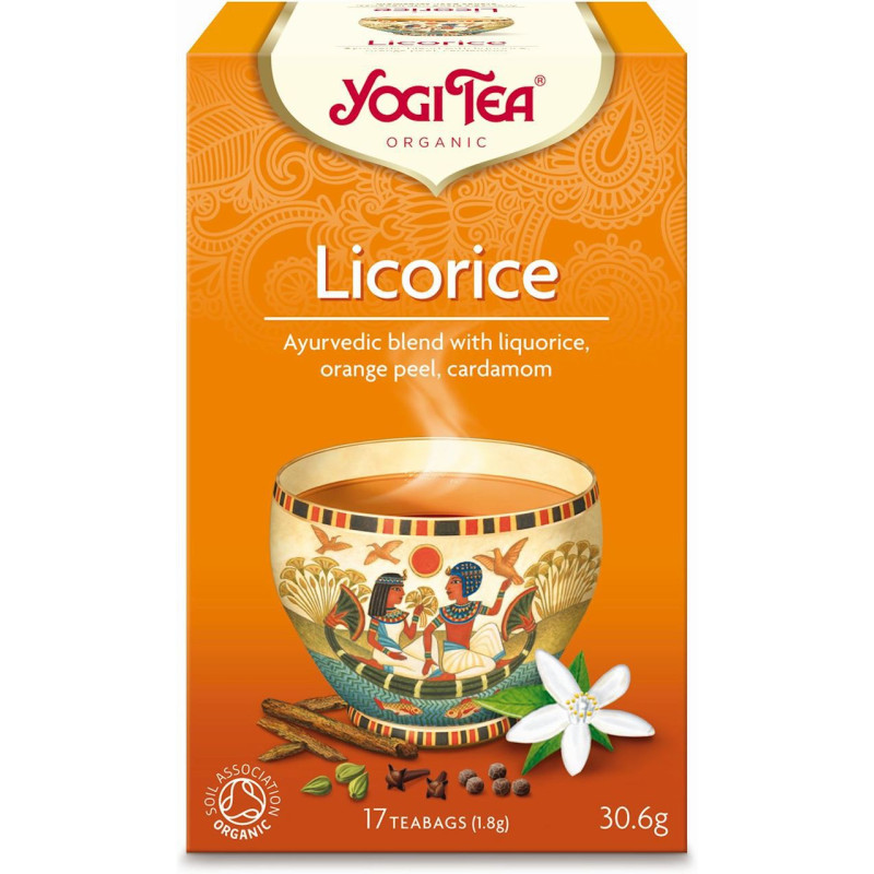 Herbata z lukrecją (Licorice), 17 x 1,8g, Yogi Tea