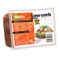 LOW CARB, Chleb o obniżonej zawartości węglowodanów, 190 g, bezglutenowy, Balviten