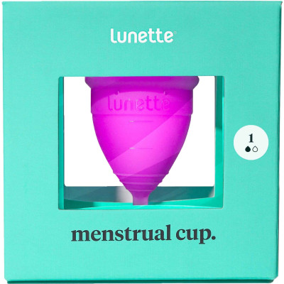 Kubeczek menstruacyjny Lunette, model 1, fioletowy + woreczek