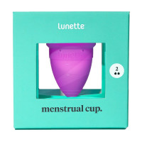 Kubeczek menstruacyjny Lunette, model 2, fioletowy + woreczek