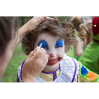 Farby do malowania twarzy KLAUN i ARLEKIN, Zestaw do makijażu dla dzieci, 3x2,5 g, COSMEBIO, Namaki