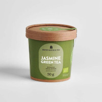 Jasmine tea, zielona herbata jaśminowa, kraftowa, 50 g, Brown House & Tea