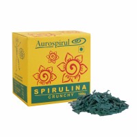 Spirulina crunchy, naturalne źródło witamin, białka i cennych minerałów, 100 g, Aurospirul