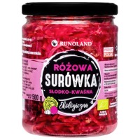 Ekologiczna różowa surówka, słodko-kwaśna, 500g, Runoland