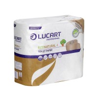 Papier toaletowy EcoNatural 4, 100% celuloza z odzysku, 4 rolki, 400 listków na rolce, Lucart Professional