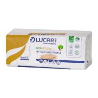 Ręcznik papierowy składany EcoNatural Z - pasuje do dozownika ręczników papierowych Z/Z, 1 pakiet, Lucart Professional